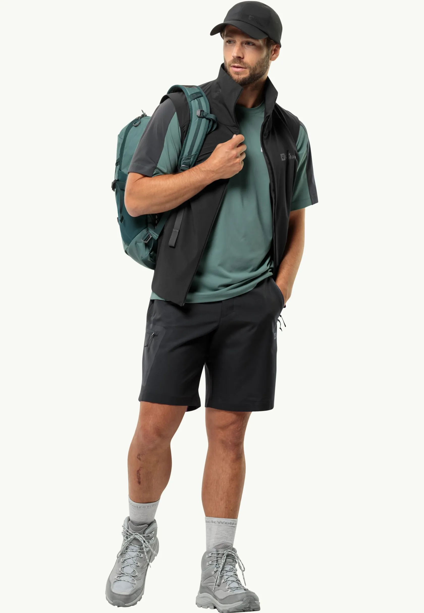 Online Active Track Shorts M Herren Shorts|Softshellhosen