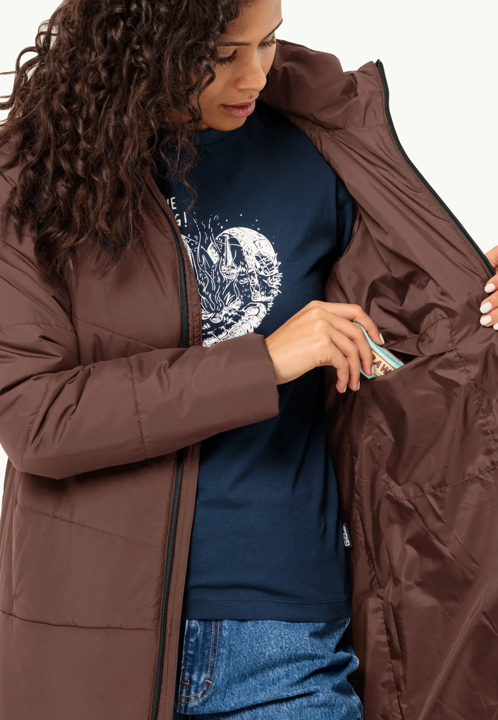 Hot Deutzer Coat W Damen Übergangsjacken|Parkas & Mäntel