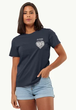 Hot Discover Heart T W Damen T-Shirts & Longsleeves