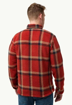 Fashion Felslicht Check Jkt M Herren Fleece|Fleecejacken