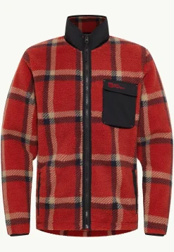 Fashion Felslicht Check Jkt M Herren Fleece|Fleecejacken