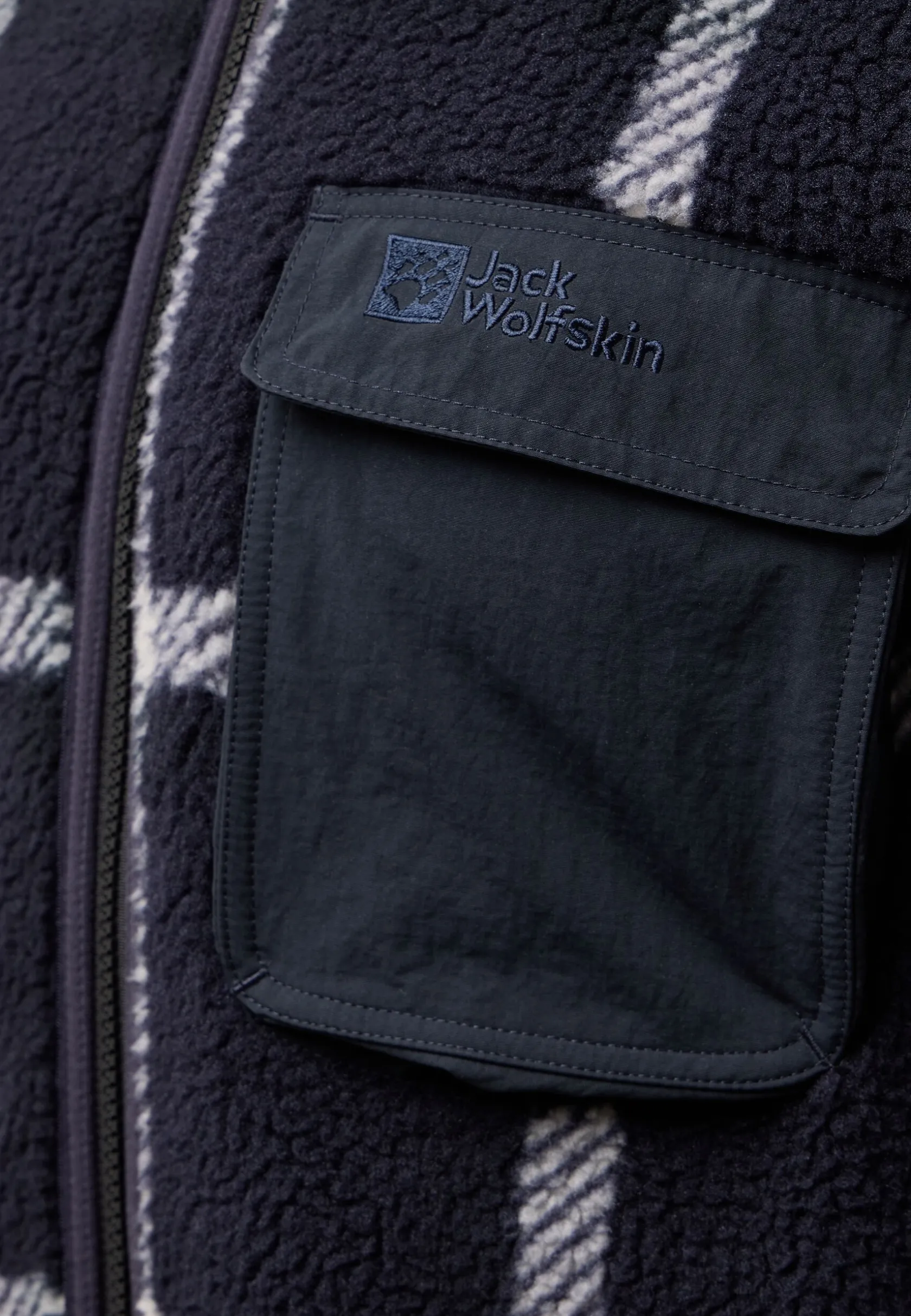 Fashion Felslicht Check Jkt M Herren Fleece|Fleecejacken