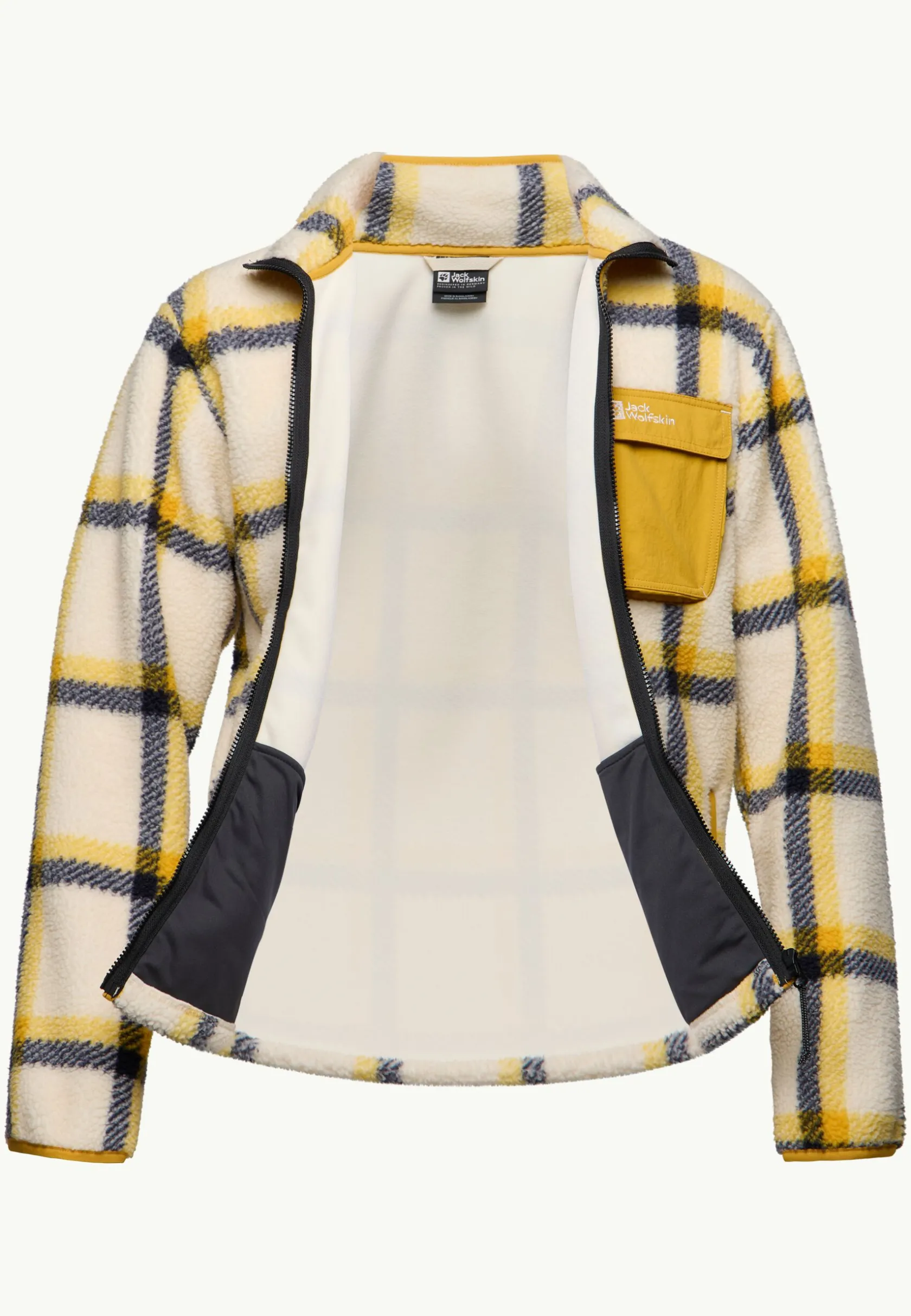Fashion Felslicht Check Jkt M Herren Fleece|Fleecejacken