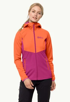 Online Go Hike Softshell W Damen Windjacken|Fleecejacken