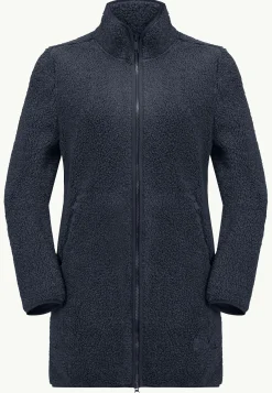 Sale High Curl Coat W Damen Fleecejacken|Übergangsjacken