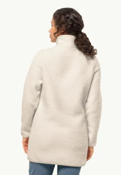 Sale High Curl Coat W Damen Fleecejacken|Übergangsjacken
