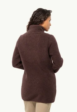 Sale High Curl Coat W Damen Fleecejacken|Übergangsjacken