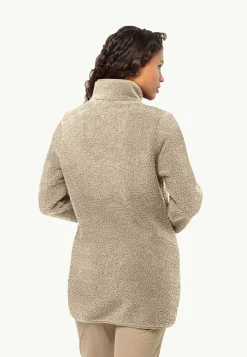 Sale High Curl Coat W Damen Fleecejacken|Übergangsjacken