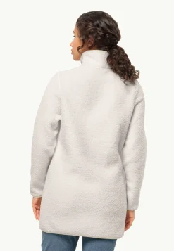 Sale High Curl Coat W Damen Fleecejacken|Übergangsjacken