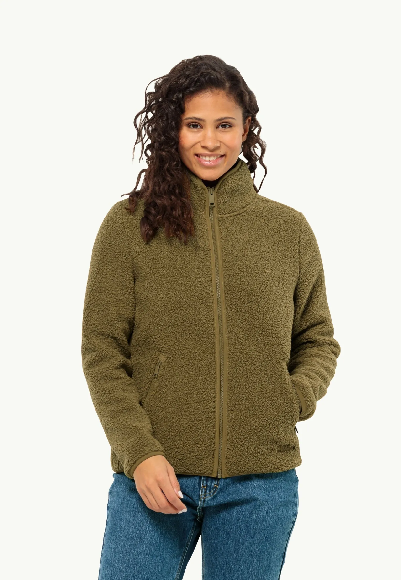 Discount High Curl Jacket W Damen Fleece|Fleecejacken