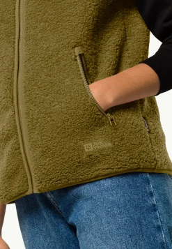 Best High Curl Vest W Damen Fleece|Fleecejacken
