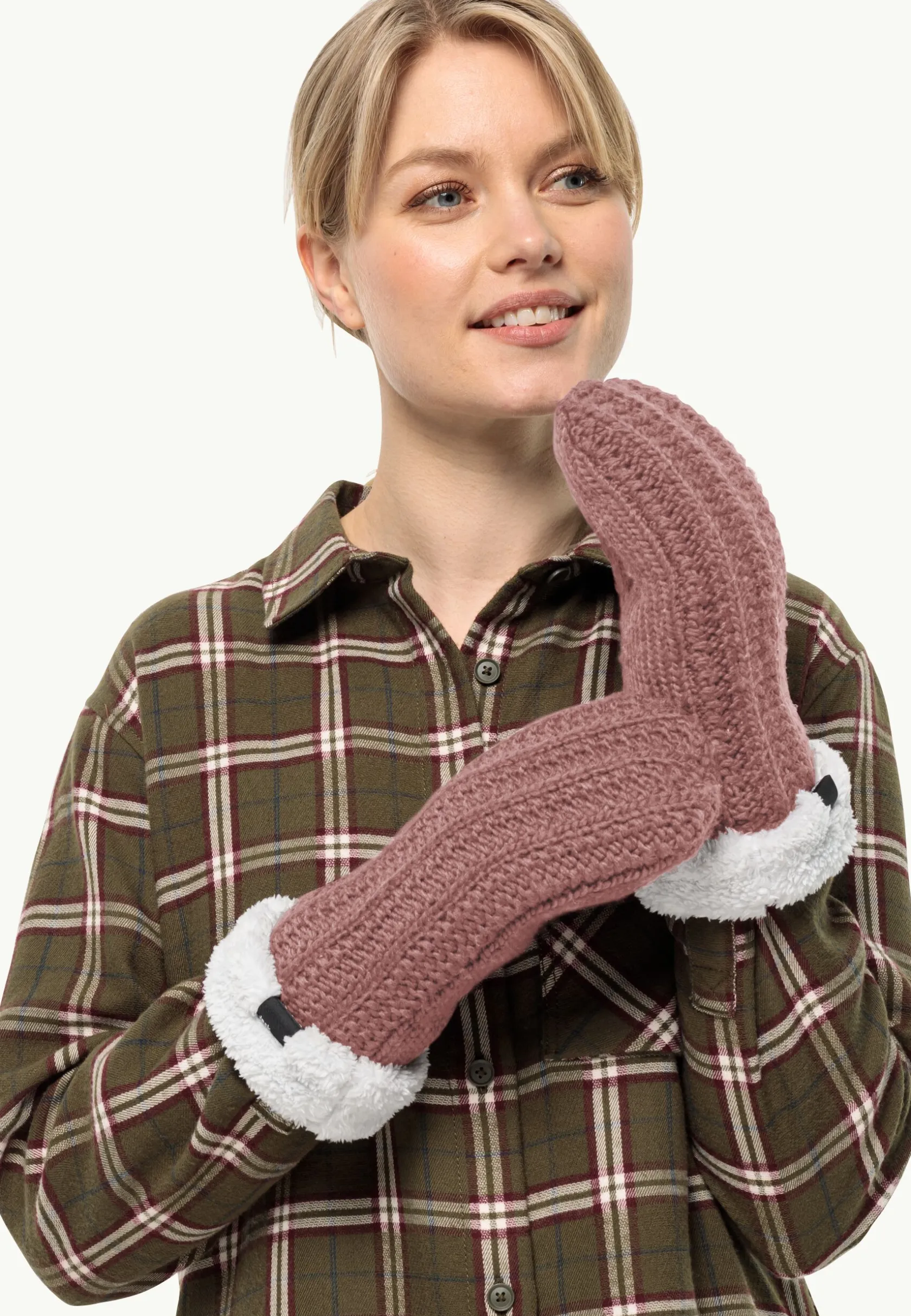Clearance Highloft Knit Mitten W Damen Handschuhe