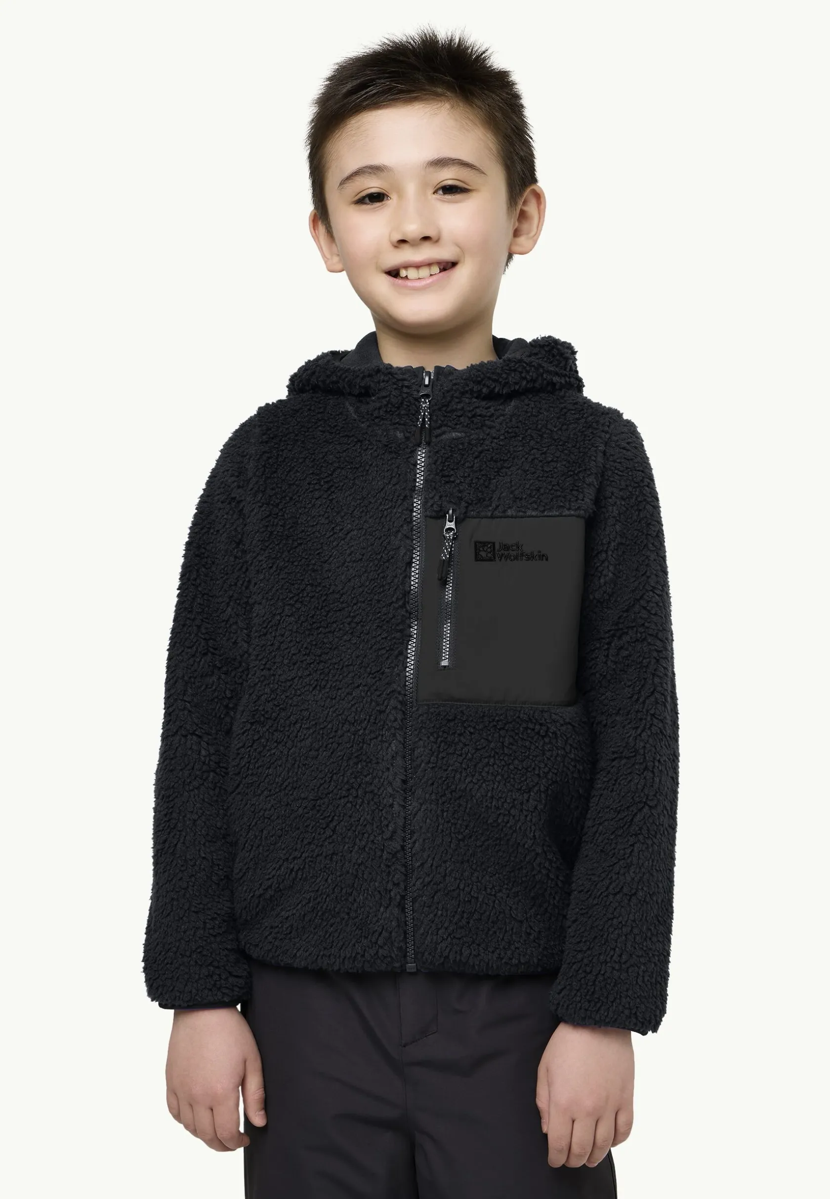 New Ice Curl Hood Jacket K Kinder Fleece|Fleecejacken