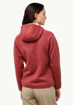 Best Kaminfeuer Hooded Jkt W Damen Fleece|Fleecejacken