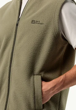 Online Light Curl Vest M Herren Fleece|Fleecejacken