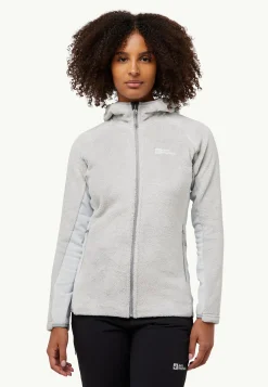 Clearance Rotwand Hooded Fz W Damen Fleece|Fleecejacken