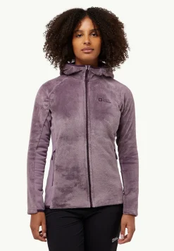 Clearance Rotwand Hooded Fz W Damen Fleece|Fleecejacken