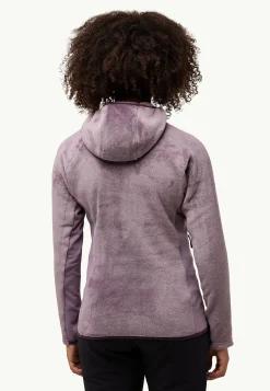 Clearance Rotwand Hooded Fz W Damen Fleece|Fleecejacken