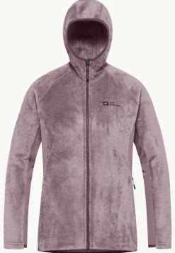 Clearance Rotwand Hooded Fz W Damen Fleece|Fleecejacken